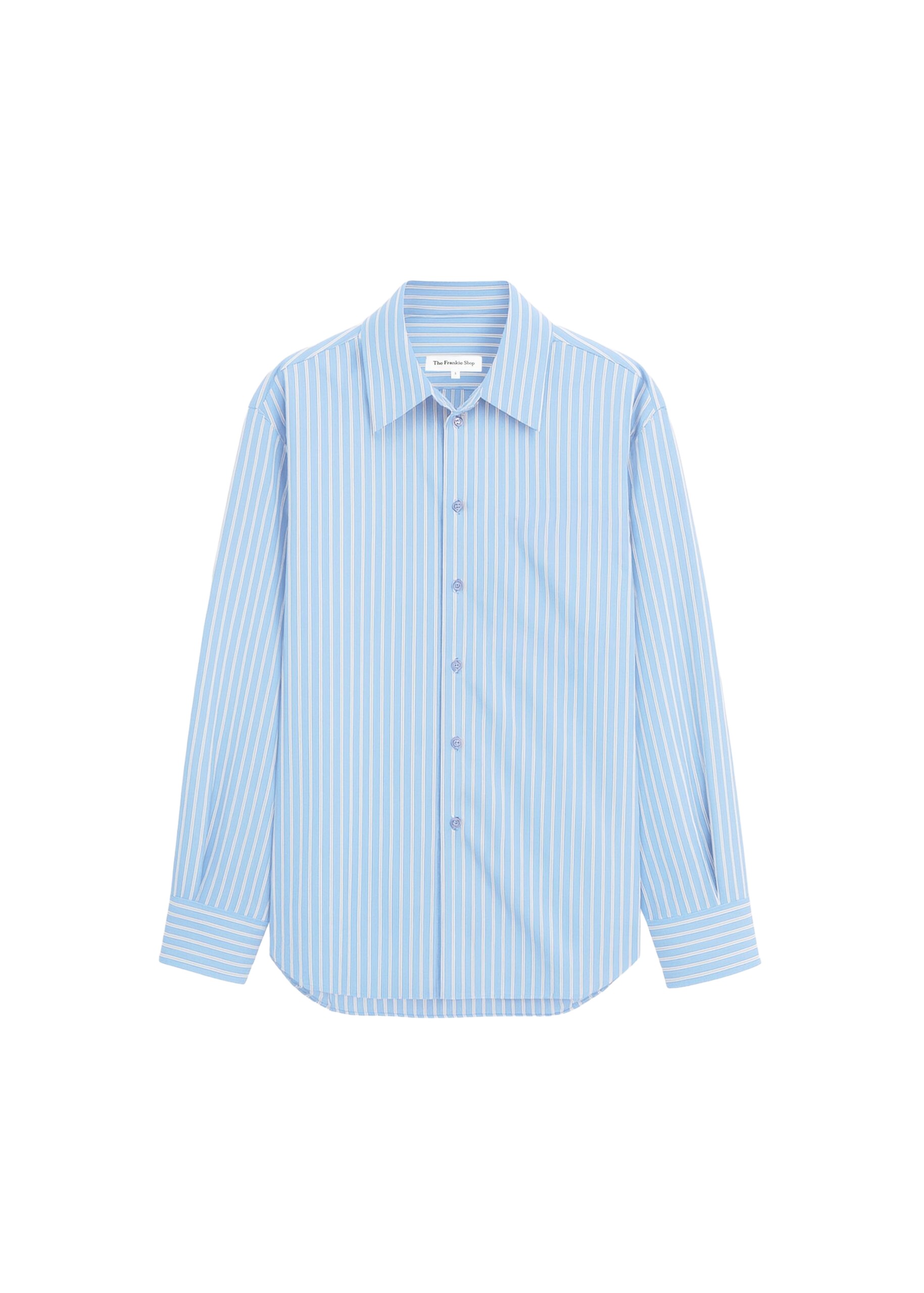 The Frankie Shop Peri Fluid Shirt – Blue/White Stripe