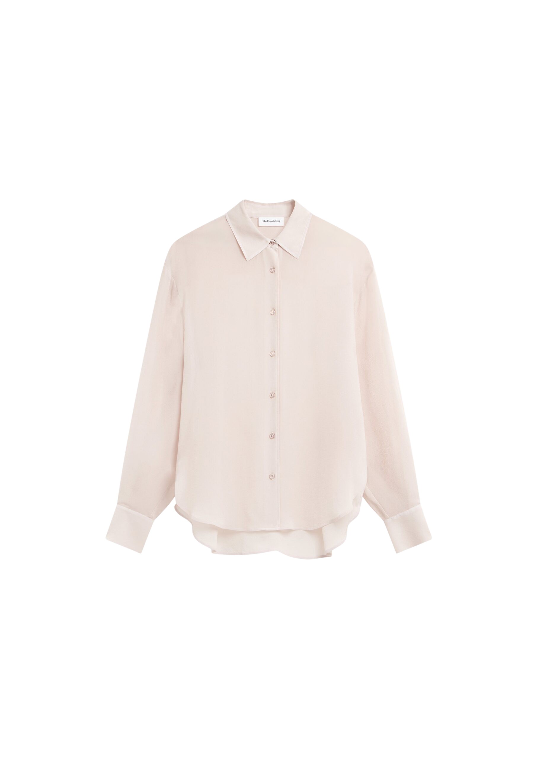 The Frankie Shop Peri Georgette Shirt – Faded Pink