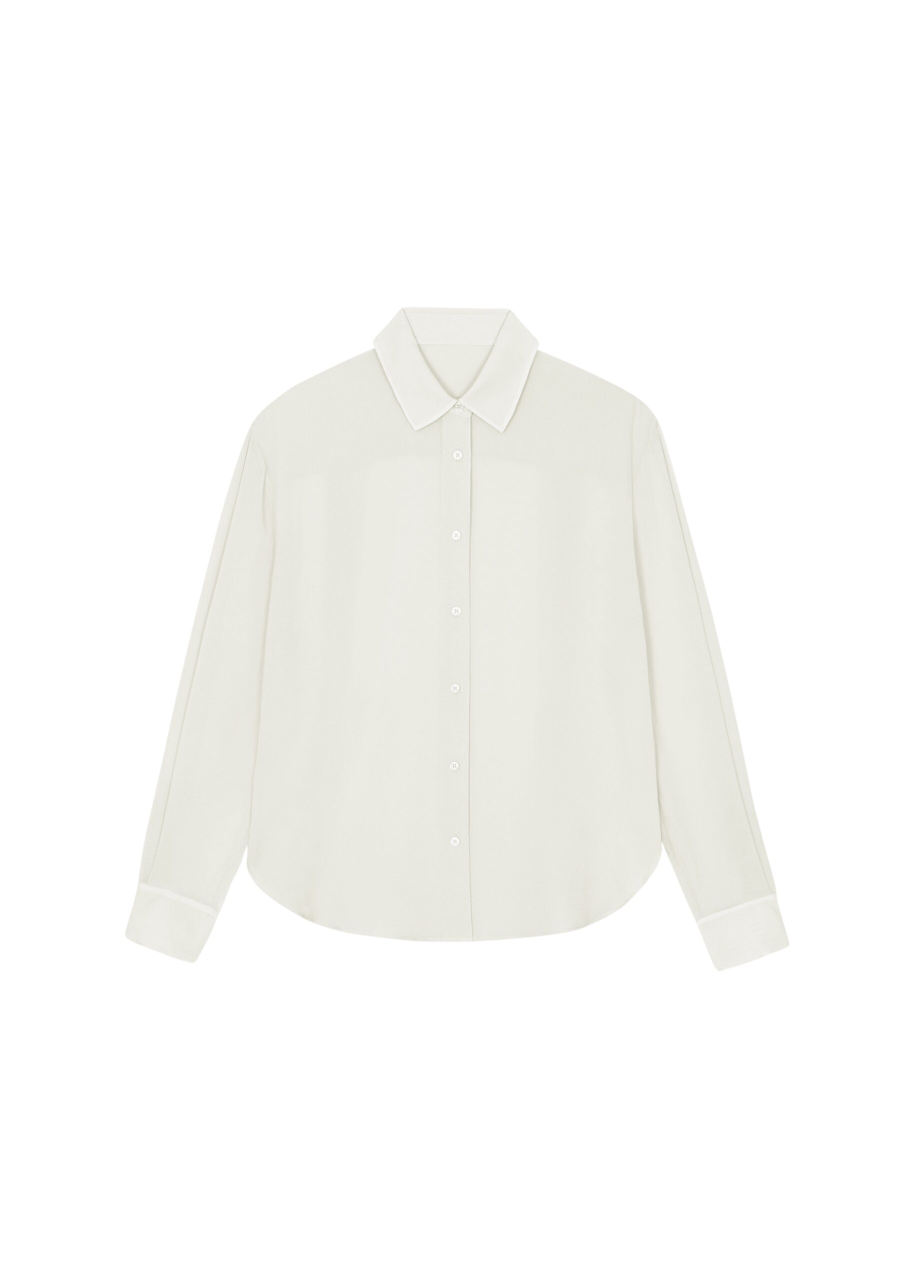 The Frankie Shop Peri Georgette Shirt – Ivory