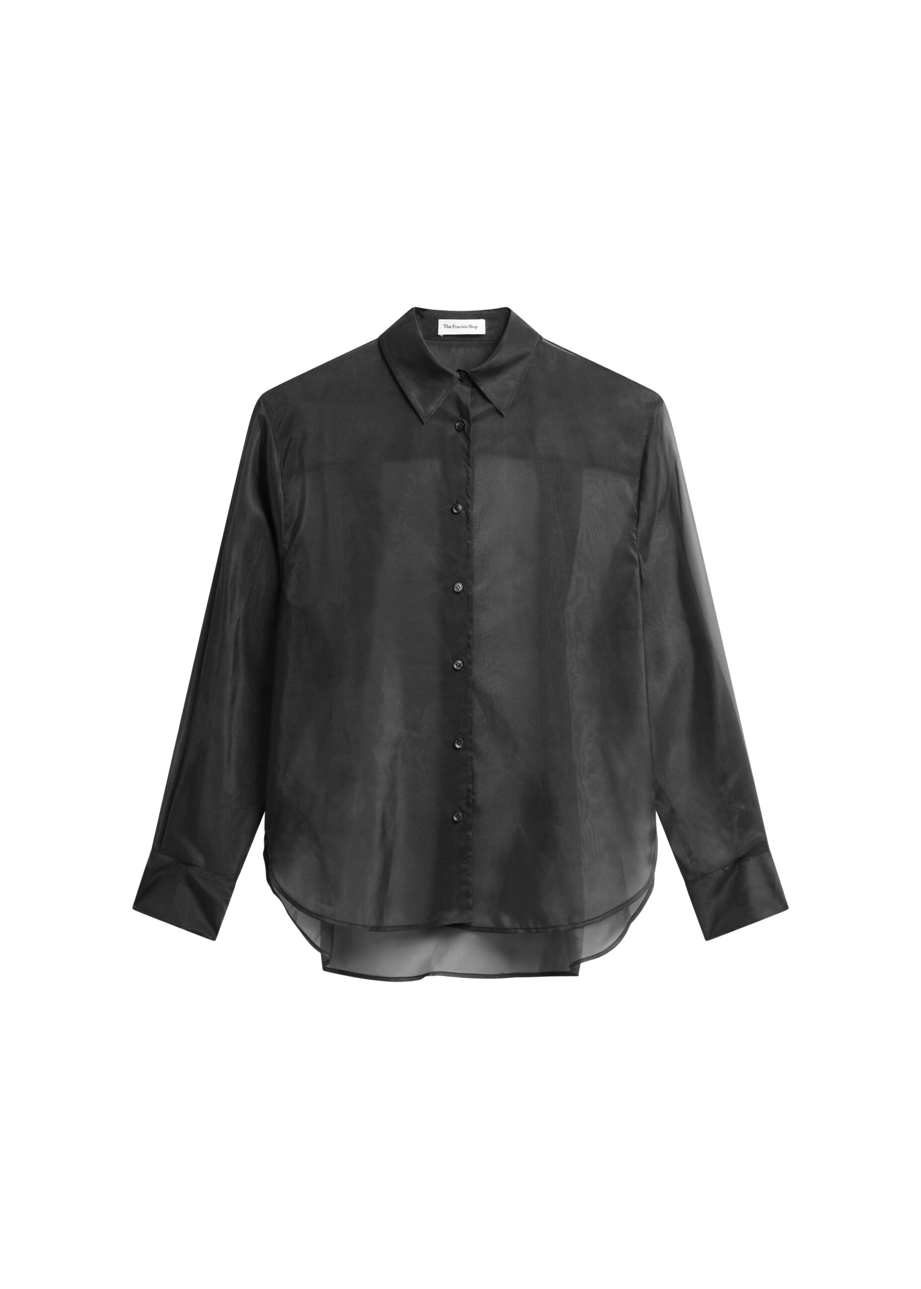 The Frankie Shop Peri Sheer Shirt – Black