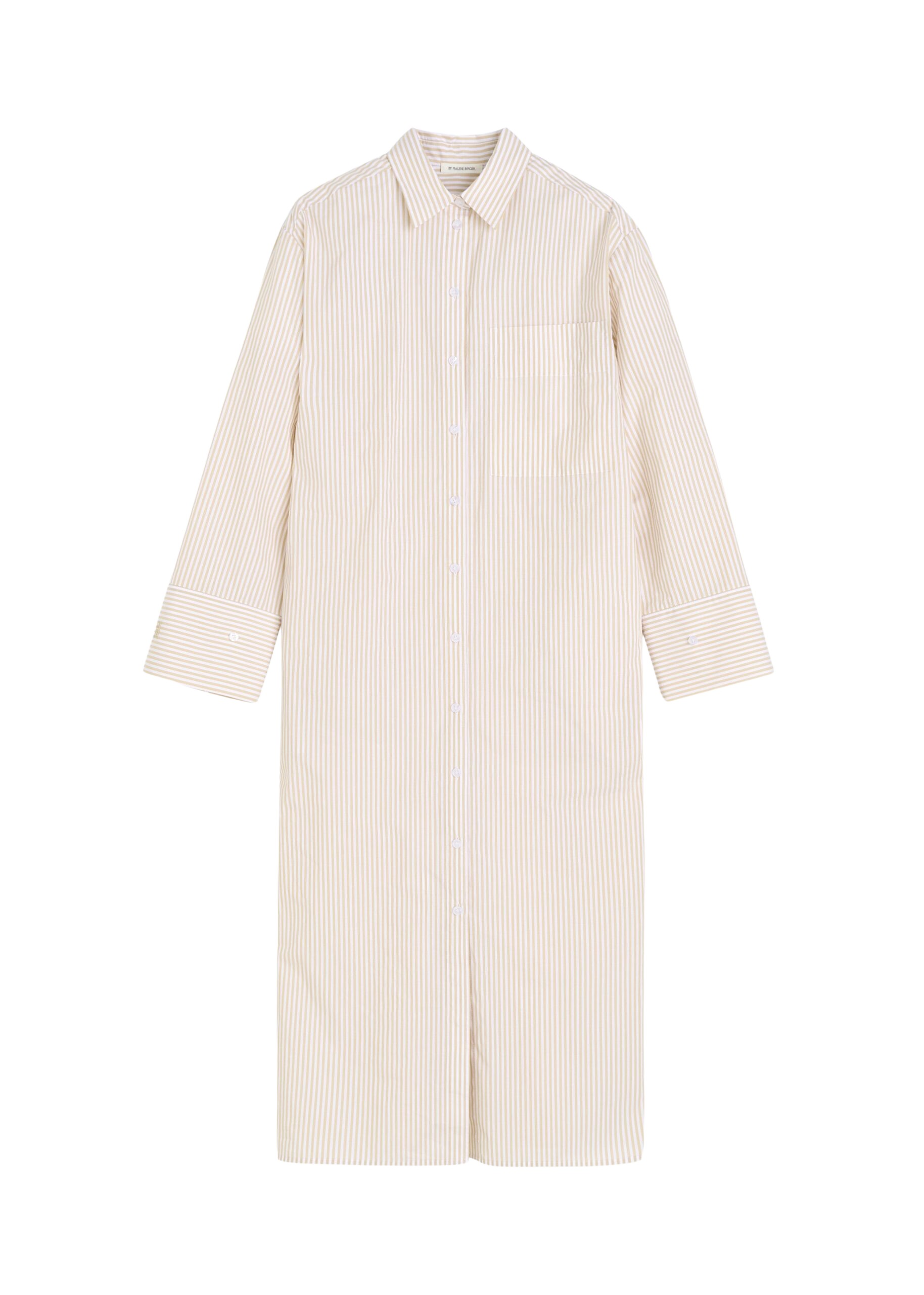 The Frankie Shop Perroti Cotton Maxi Dress – Dark Sand Stripe