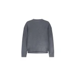 The Frankie Shop Pia Oversized Cashmere Sweater - Anthracite Melange - Oversized Minimalist Knitwear in Grey - Shop at Coveti