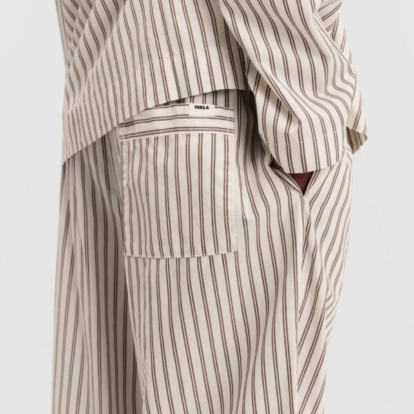The Frankie Shop Poplin Pyjama Pants - Hopper Stripes - Oversized Minimalist Loungewear in Multicolour - Shop at Coveti