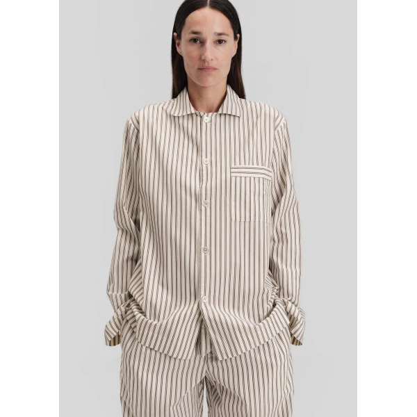 The Frankie Shop Poplin Pyjama Shirt – Hopper Stripes, view 2