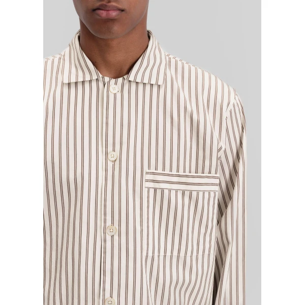The Frankie Shop Poplin Pyjama Shirt – Hopper Stripes, view 5
