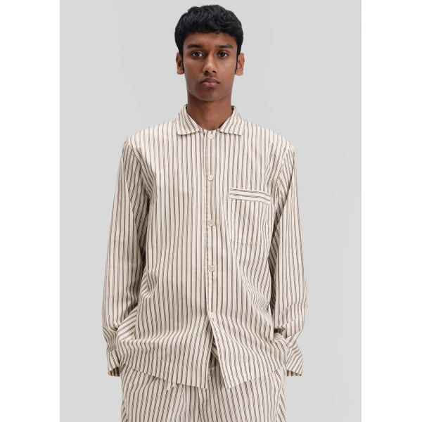 The Frankie Shop Poplin Pyjama Shirt – Hopper Stripes, view 6