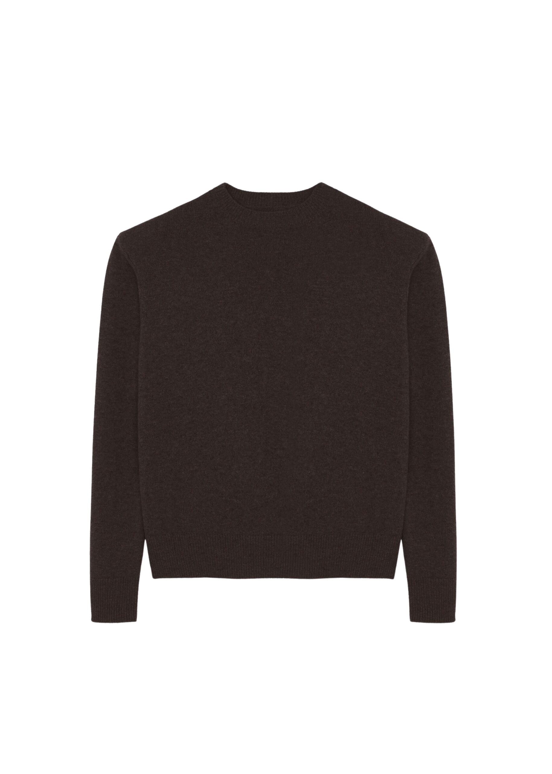 The Frankie Shop Rafaela Padded Knit Sweater - Dark Brown - Oversized Minimalist Knitwear in Beige - Shop at Coveti