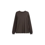 The Frankie Shop Ravvi Soft Padded Top - Brown - Oversized Minimalist Tops in Beige - Shop at Coveti