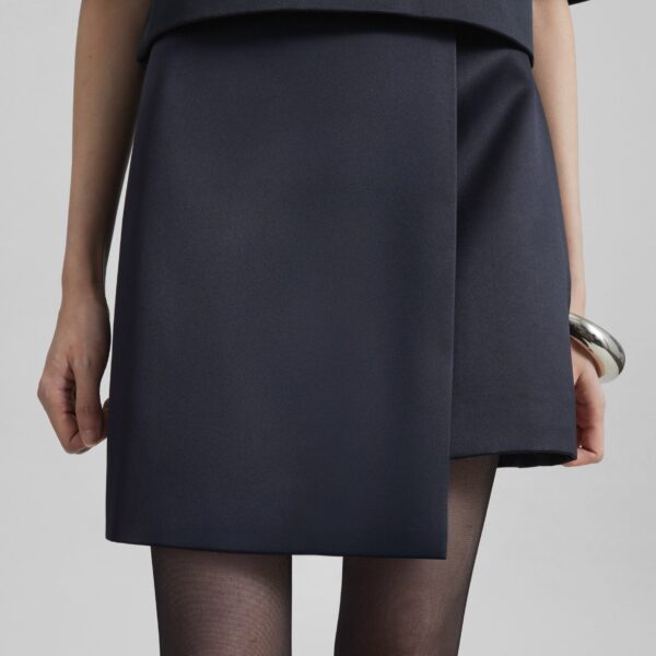 The Frankie Shop Raye Mini Skirt - Black - Oversized Minimalist Skirts in Black - Shop at Coveti
