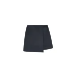 The Frankie Shop Raye Mini Skirt - Black - Oversized Minimalist Skirts in Black - Shop at Coveti