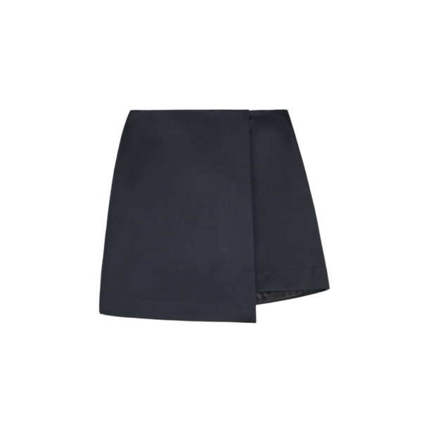 The Frankie Shop Raye Mini Skirt - Black - Oversized Minimalist Skirts in Black - Shop at Coveti