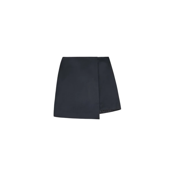 The Frankie Shop Raye Mini Skirt - Black - Oversized Minimalist Skirts in Black - Shop at Coveti