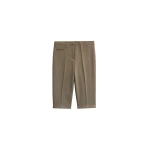 The Frankie Shop Reva Tailored Bermuda Shorts - Dark Taupe - Oversized Minimalist Shorts in Beige - Shop at Coveti