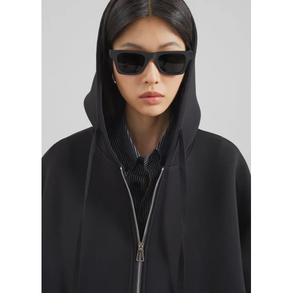 The Frankie Shop Rian Oversized Hoodie – Black, view 4