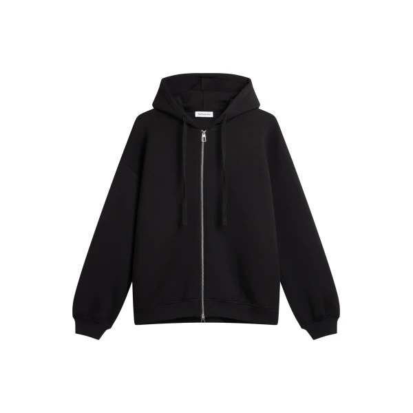 The Frankie Shop Rian Oversized Hoodie - Black - Oversized Minimalist Hoodies in Black - Shop at Coveti