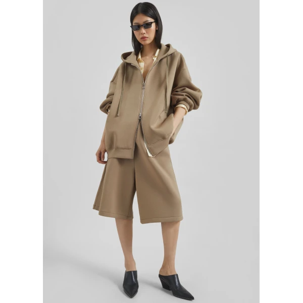 The Frankie Shop Rian Oversized Hoodie – Camel, view 4