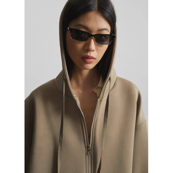 The Frankie Shop Rian Oversized Hoodie – Camel, view 5