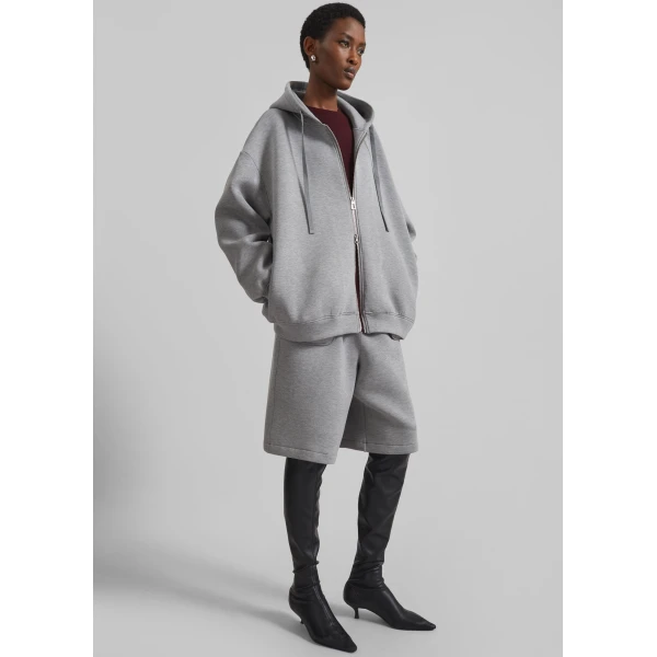 The Frankie Shop Rian Oversized Hoodie – Grey, view 2
