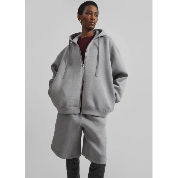 The Frankie Shop Rian Oversized Hoodie – Grey, view 3