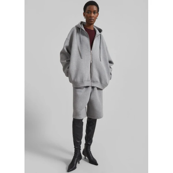 The Frankie Shop Rian Oversized Hoodie – Grey, view 5