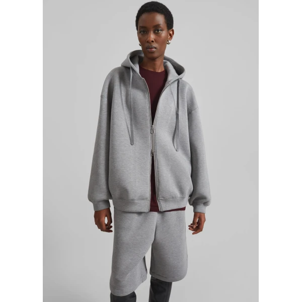 The Frankie Shop Rian Oversized Hoodie – Grey, view 6