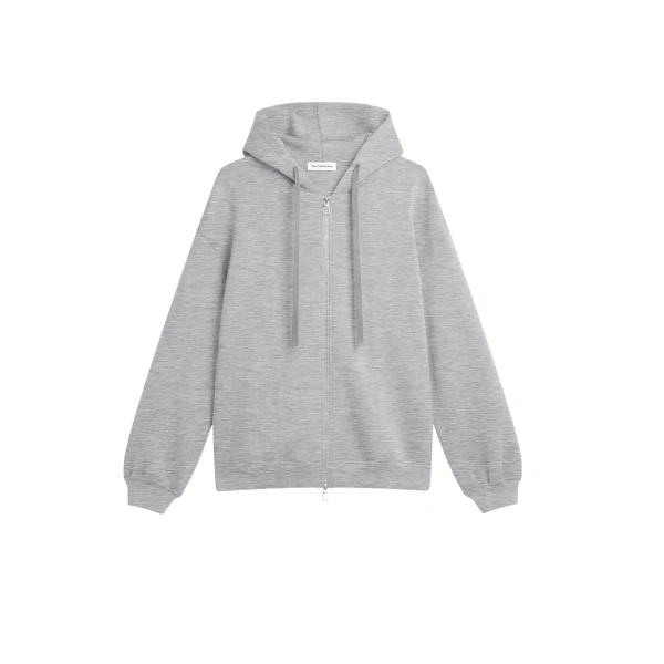 The Frankie Shop Rian Oversized Hoodie - Grey - Oversized Minimalist Hoodies in Grey - Shop at Coveti
