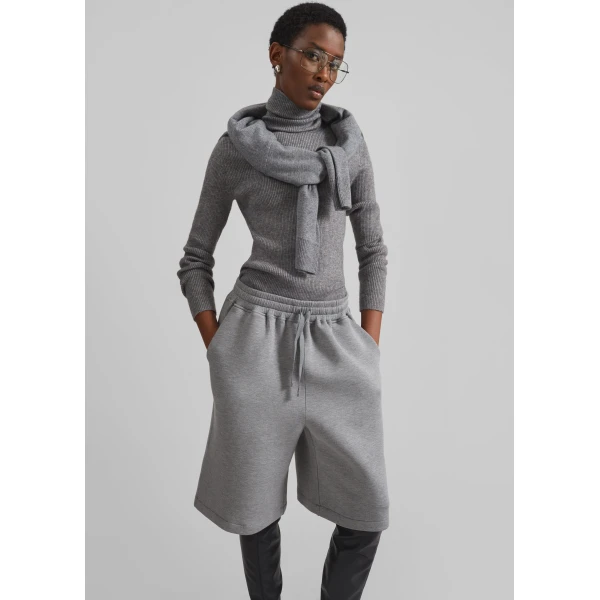 The Frankie Shop Rian Sweatshorts – Grey Shorts, view 5