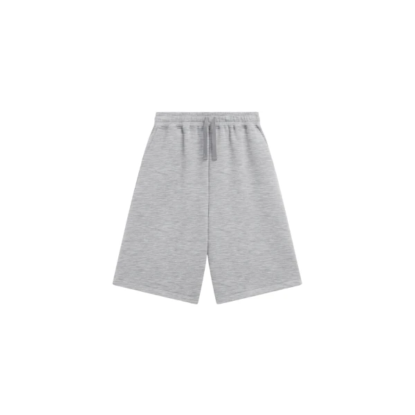 The Frankie Shop Rian Sweatshorts - Grey - Oversized Minimalist Shorts in Grey - Shop at Coveti