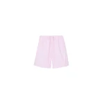 The Frankie Shop Rimini Bermuda Shorts - Pink/White Stripe - Oversized Minimalist Shorts in Multicolour - Shop at Coveti
