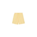 The Frankie Shop Rimini Bermuda Shorts - Yellow/White Stripe - Oversized Minimalist Shorts in Multicolour - Shop at Coveti