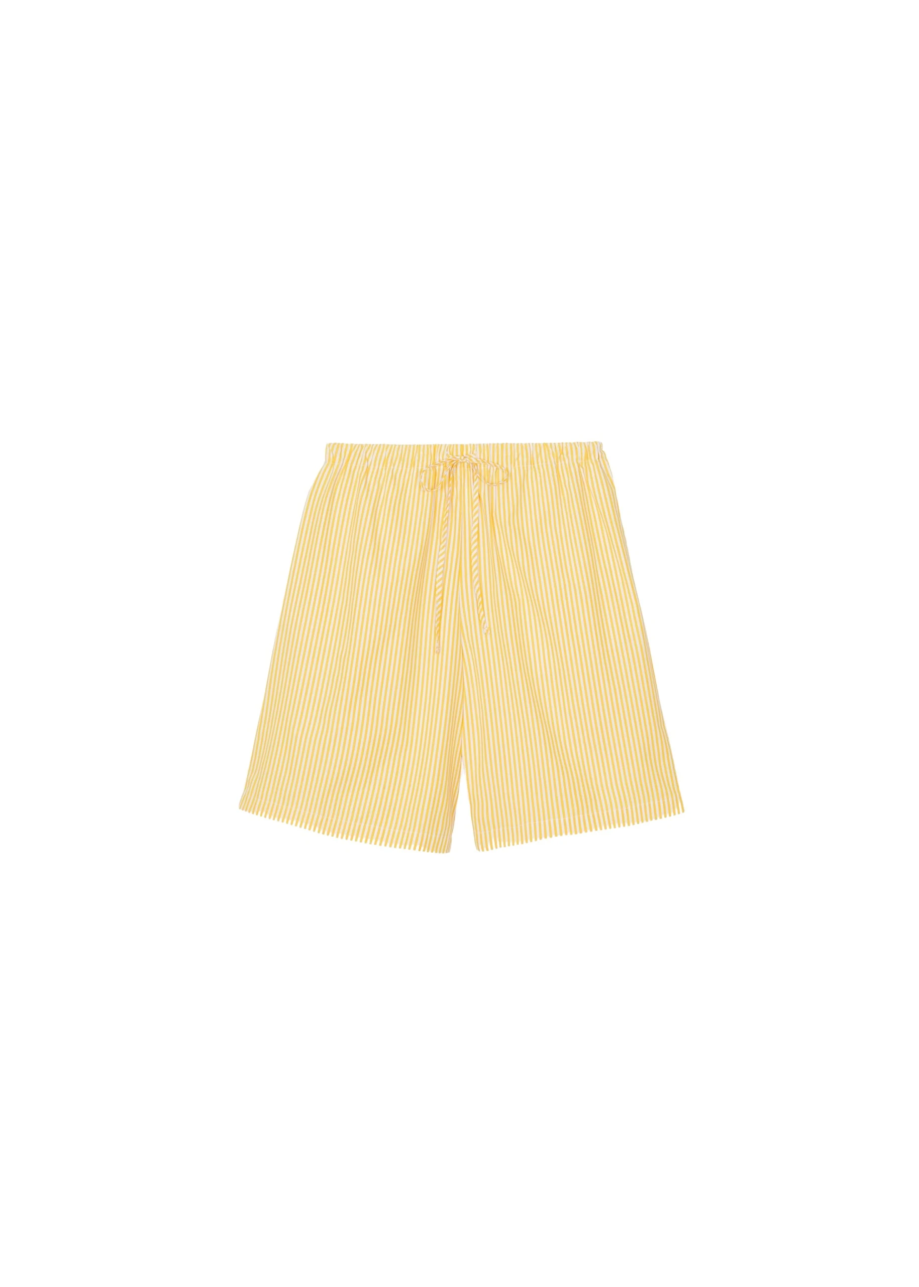 The-Frankie-Shop-Rimini-Bermuda-Shorts-YellowWhite-Stripe-coveti-scaled30581_nobg The Frankie Shop Rimini Bermuda Shorts - Yellow/White Stripe - Oversized Minimalist Shorts in Multicolour - Shop at Coveti