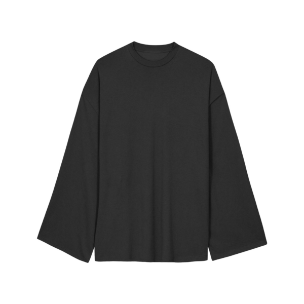 The Frankie Shop Rio Oversized Sleeve Tee - Black - Oversized Minimalist Tops in Black - Shop at Coveti