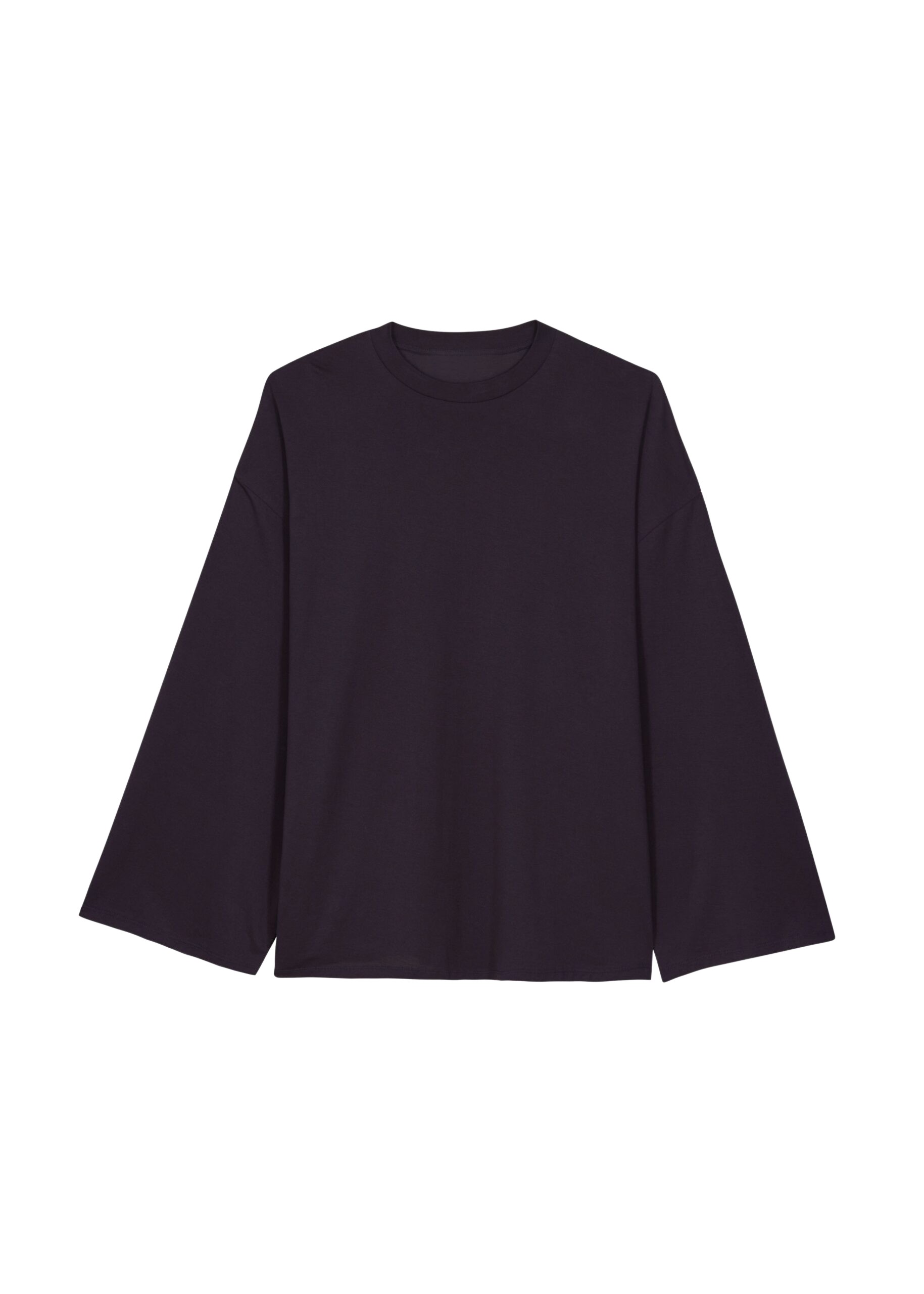The Frankie Shop Rio Oversized Sleeve Tee – Dark Plum Top