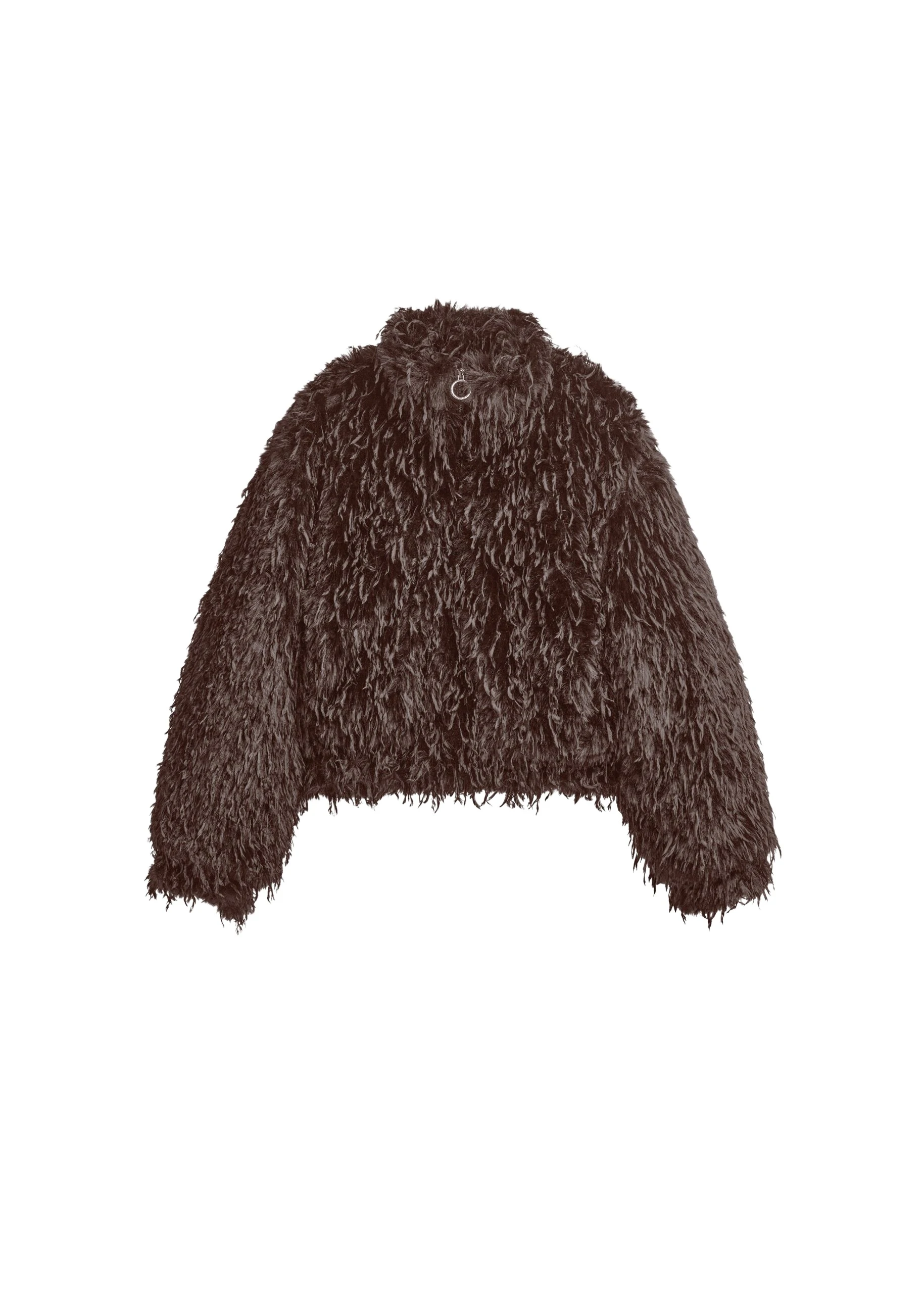 The Frankie Shop Rivee Faux Fur Pullover - Brown - Oversized Minimalist Tops in Beige - Shop at Coveti