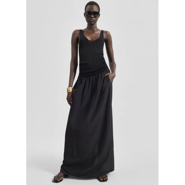 The Frankie Shop Rivo Knit Tank Top – Black, view 3