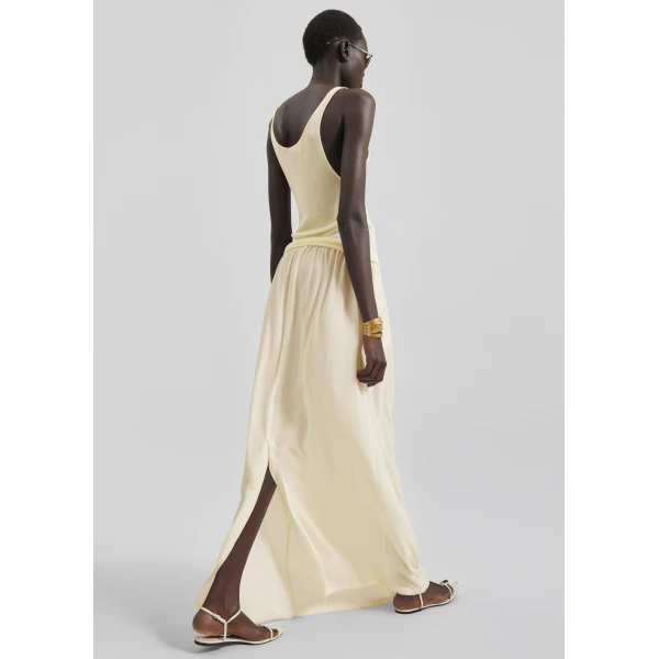 The Frankie Shop Rivo Knit Tank Top – Pale Yellow, view 6