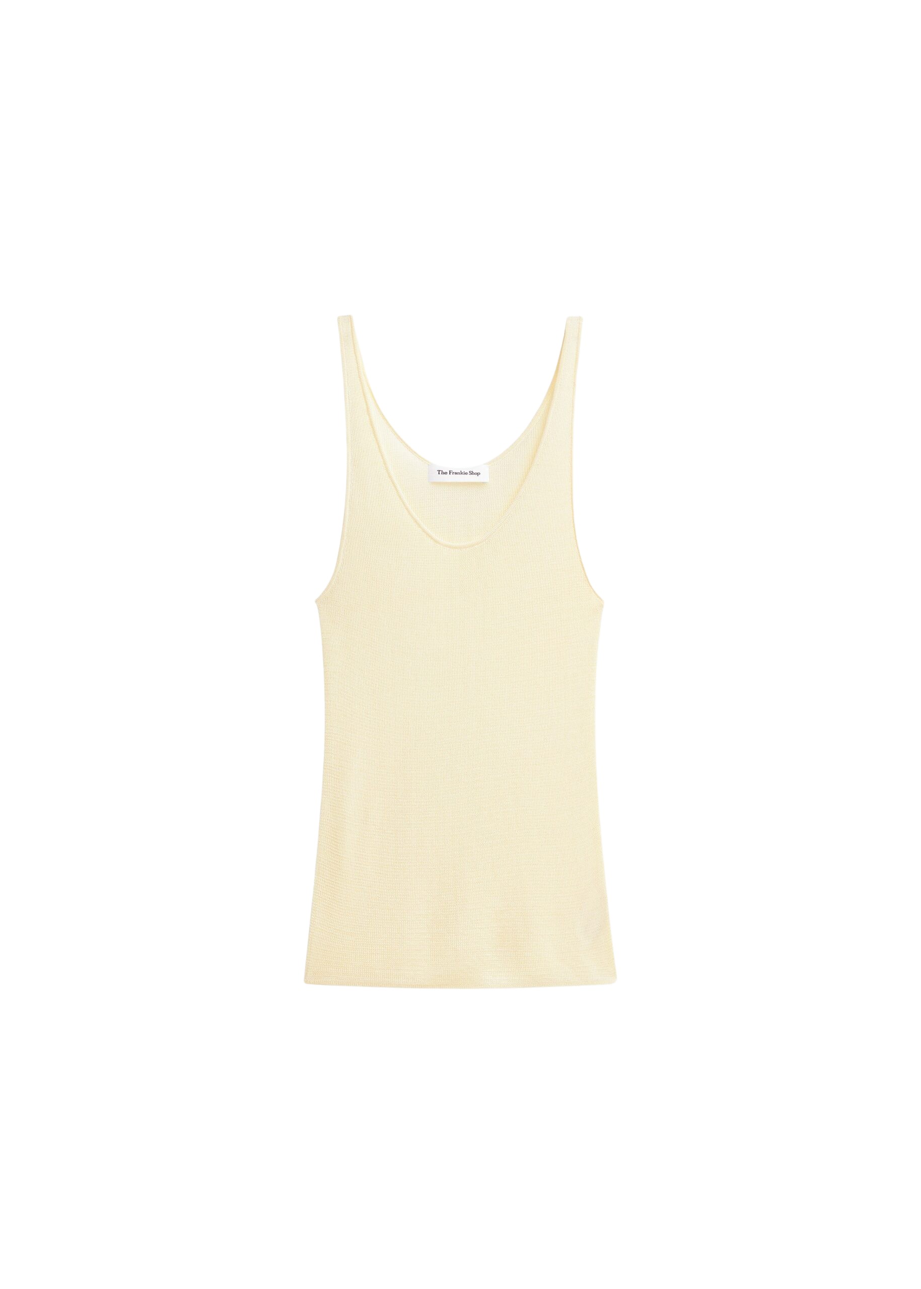 The Frankie Shop Rivo Knit Tank Top – Pale Yellow