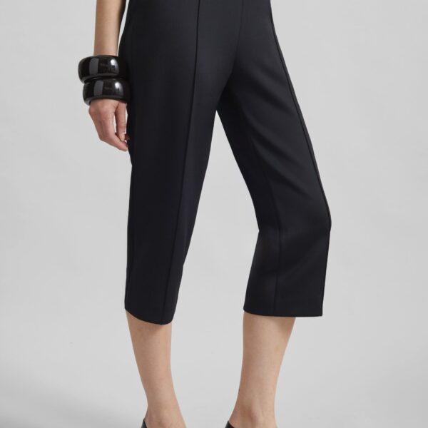 The Frankie Shop Rivoli Capri Pants - Black - Oversized Minimalist Pants in Black - Shop at Coveti