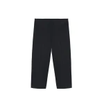 The Frankie Shop Rivoli Capri Pants - Black - Oversized Minimalist Pants in Black - Shop at Coveti