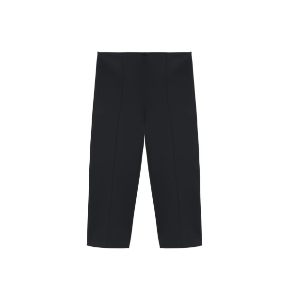The Frankie Shop Rivoli Capri Pants - Black - Oversized Minimalist Pants in Black - Shop at Coveti