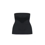 The Frankie Shop Rivoli Hourglass Top - Black - Oversized Minimalist Tops in Black - Shop at Coveti