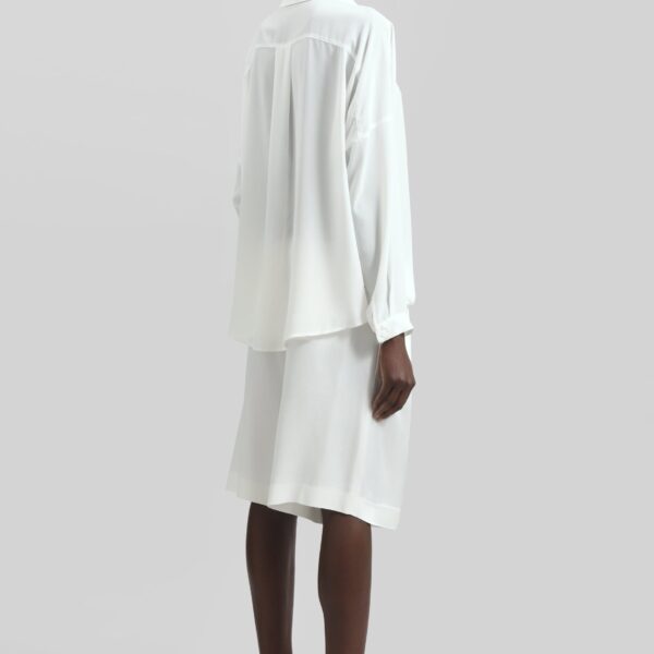 The Frankie Shop Roseau Blouse - White - Oversized Minimalist Tops in White - Shop at Coveti