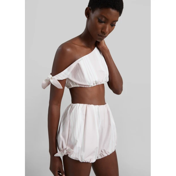 The Frankie Shop Rosie Tie Top – Pink Stripe, view 6