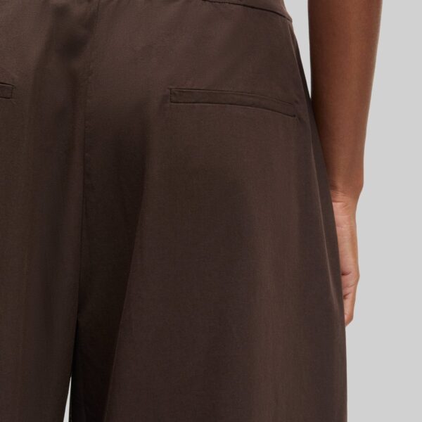 The Frankie Shop Saroko Trousers - Mulch - Oversized Minimalist Pants in Beige - Shop at Coveti