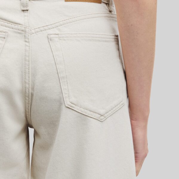 The Frankie Shop Satessa Jorts - Soft Natural - Oversized Minimalist Pants in Ivory - Shop at Coveti