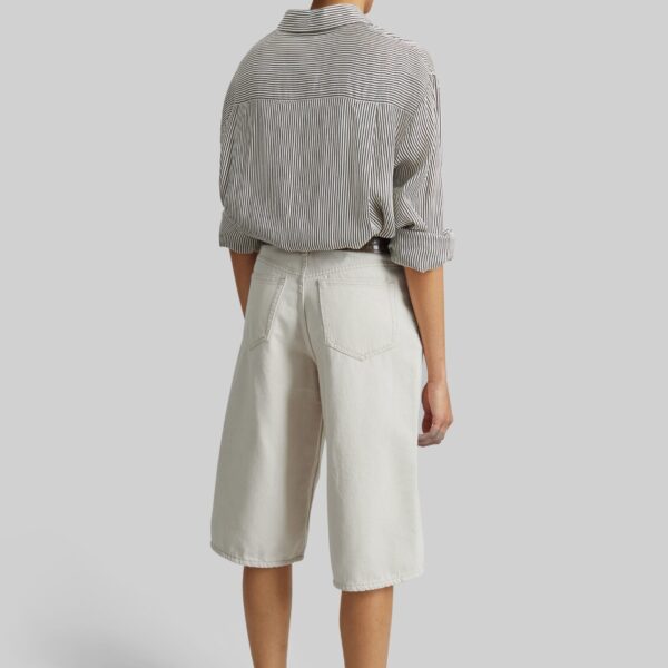 The Frankie Shop Satessa Jorts - Soft Natural - Oversized Minimalist Pants in Ivory - Shop at Coveti