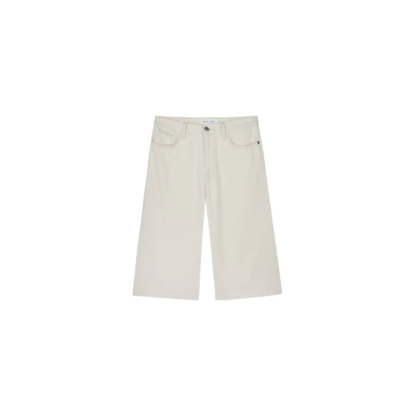 The Frankie Shop Satessa Jorts - Soft Natural - Oversized Minimalist Pants in Ivory - Shop at Coveti