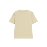 The Frankie Shop Scoob Boxy T-Shirt - Beige - Oversized Minimalist Tops in Beige - Shop at Coveti