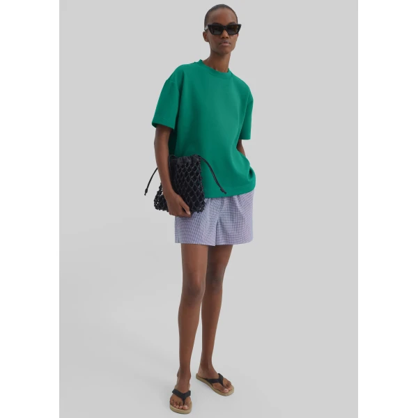 The Frankie Shop Scoob Boxy T-Shirt – Emerald Top, view 5