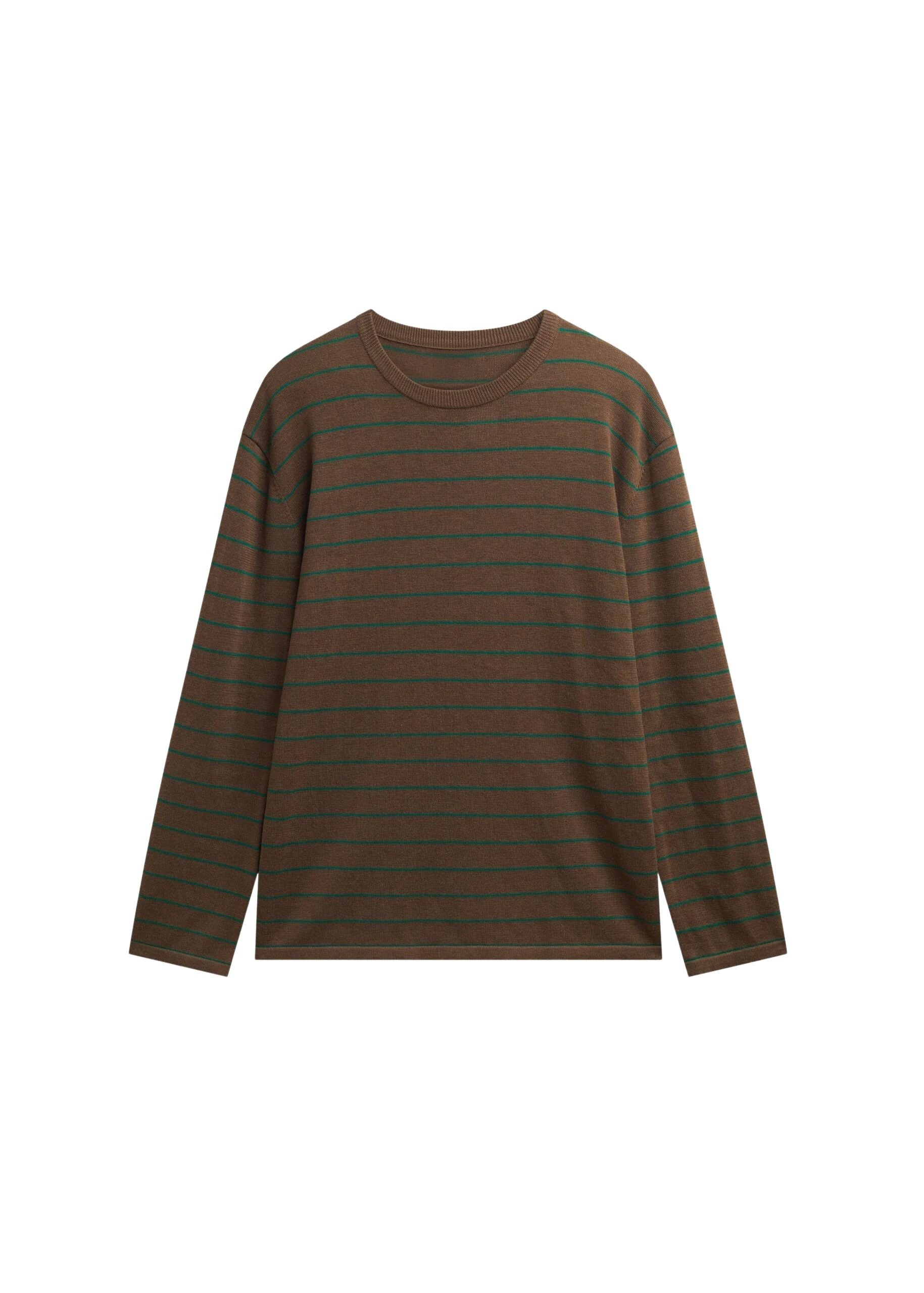 The-Frankie-Shop-Sena-Knit-Pullover-BrownGreen-Stripe-coveti-scaled25841_nobg The Frankie Shop Sena Knit Pullover - Brown/Green Stripe - Oversized Minimalist Tops in Multicolour - Shop at Coveti